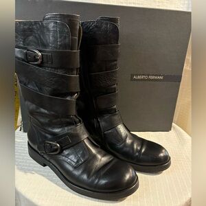 Alberto Fermani Mira combat boots made in Italy size 38 with‎ box